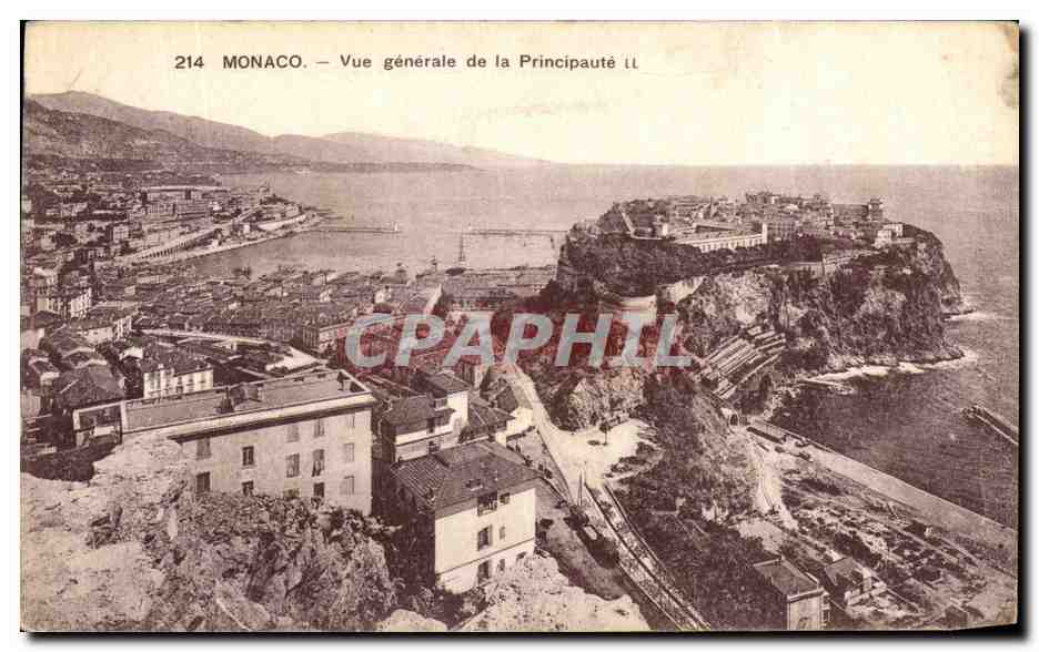 CPA Monaco Vue generale de la Principaute