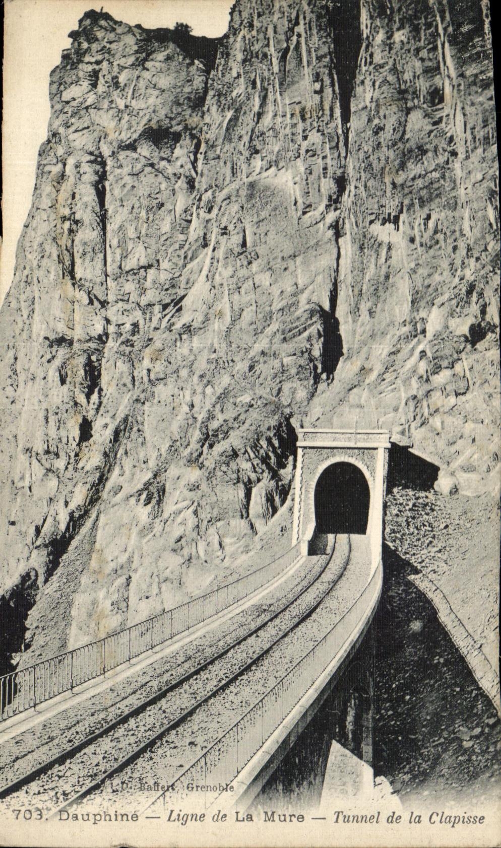 Dauphiné — Ligne de La Mure — Tunnel de la Clapisse — D. Raffert, Grenoble, n°703