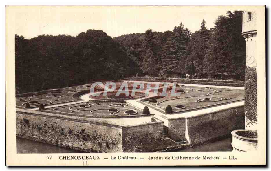 CPA Chenonceaux Le Chateau Jardin de Catherine de Medicis