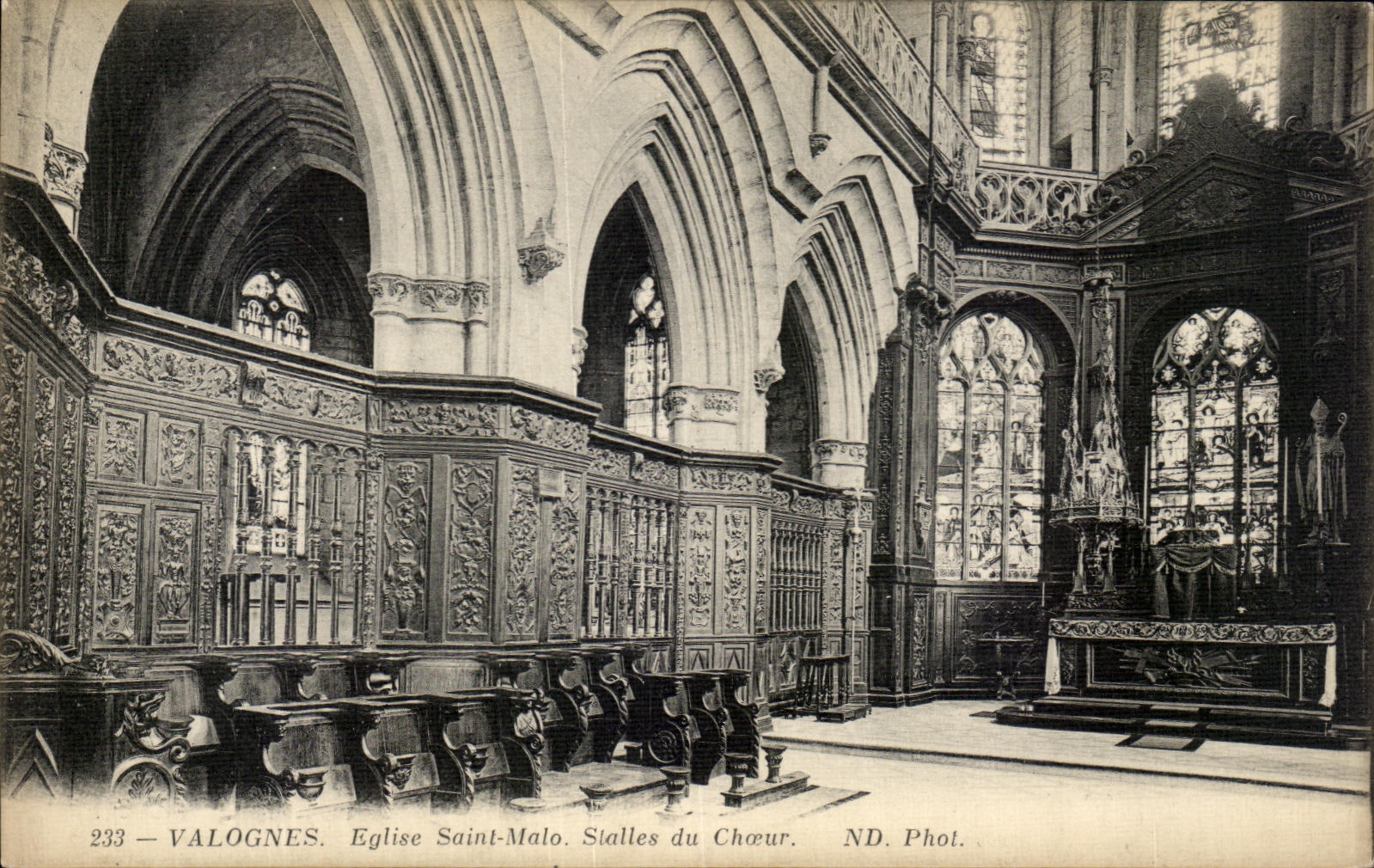 Valognes — Église Saint-Malo. Stalles du Chœur — ND. Phot. n°233