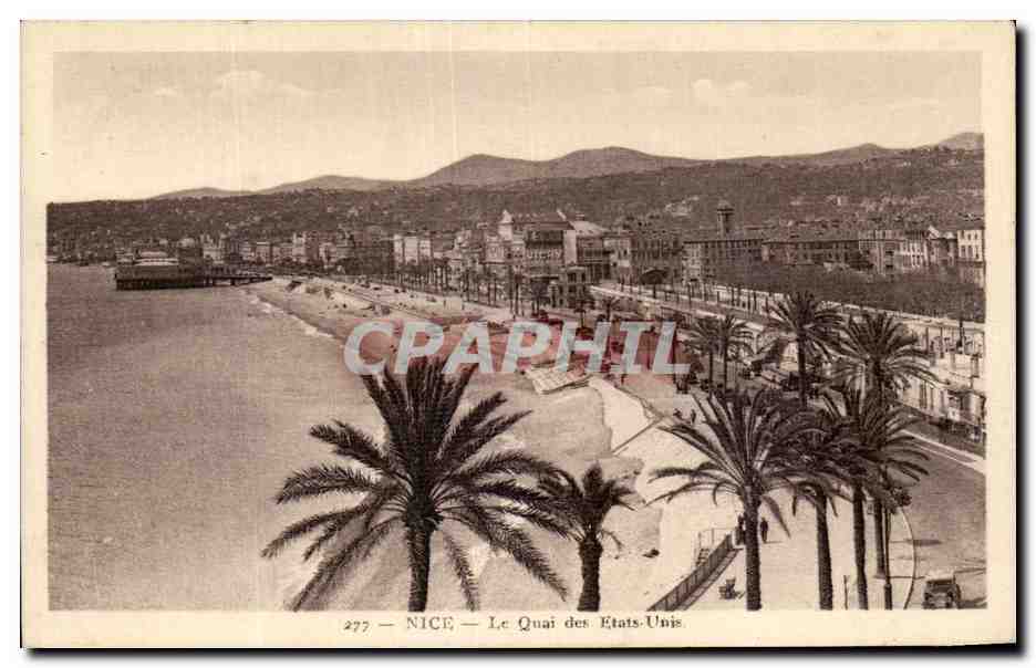 CPA Nice Le Quai des Etats Unis