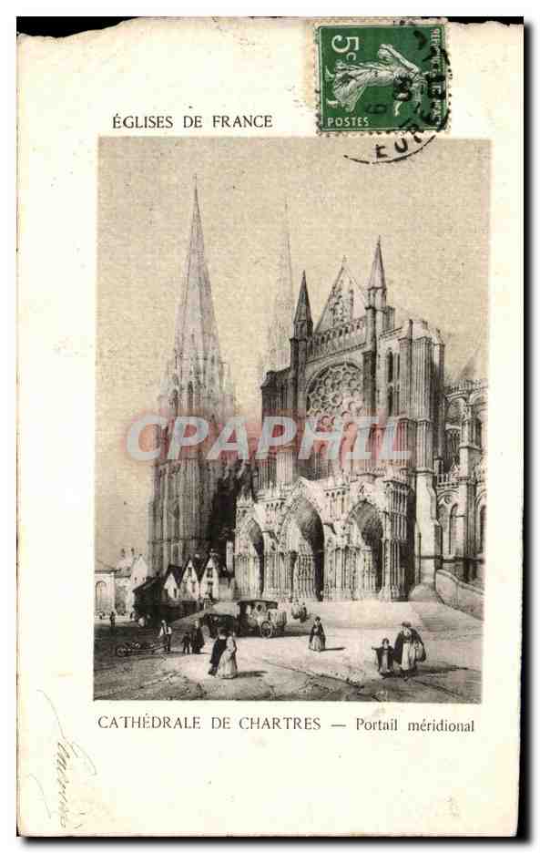 CPA Eglises De France Cathedrale De Chartres Portail meridional