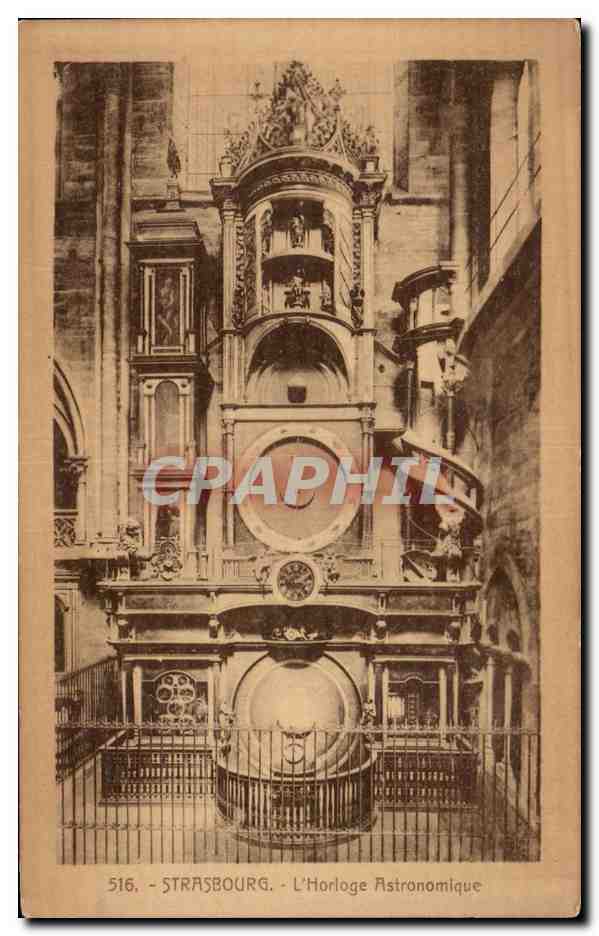 CPA Stasbourg L'Horloge Astronomique