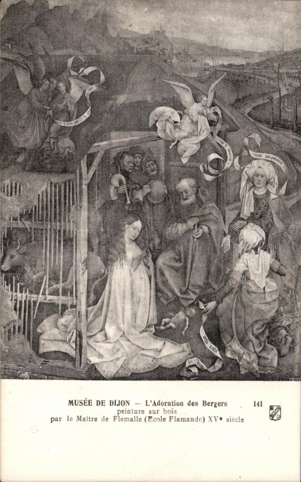 CPA Musee De Dijon L'adoration des bergers Maitre de Flemalle 