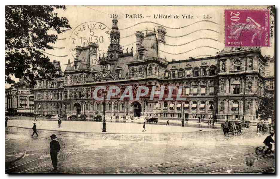 CPA Paris L'Hotel de Ville
