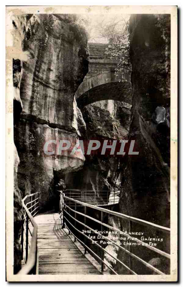 Les Gorges du Pier, Annecy — Galeries et Chemin de Fer — Édition spéciale Annecy, n° 3438