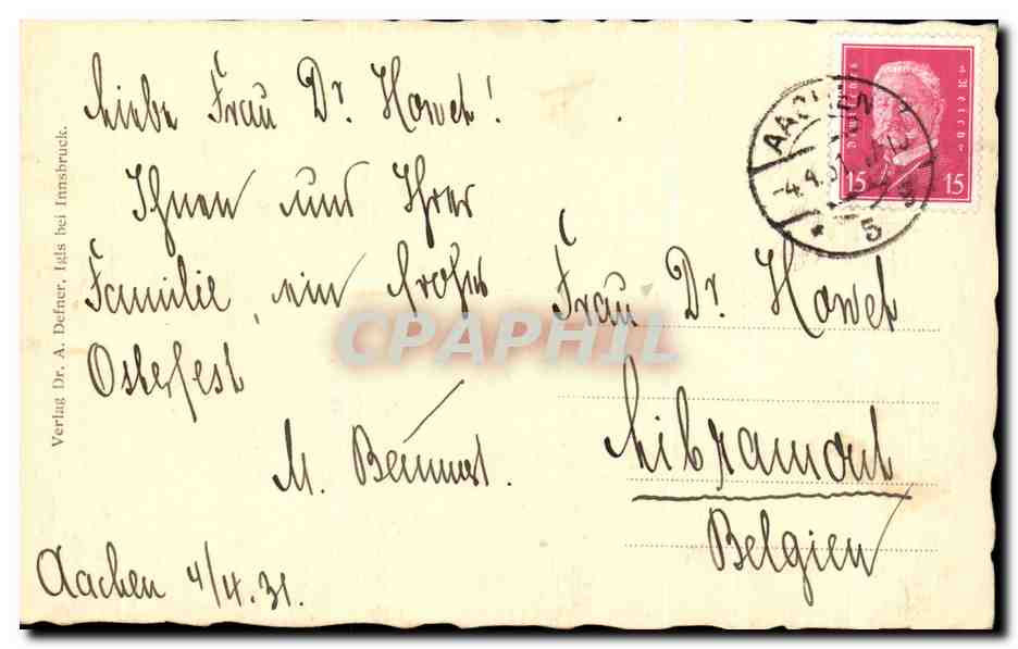 CPA Fantaisie Fleurs  — Rückseite