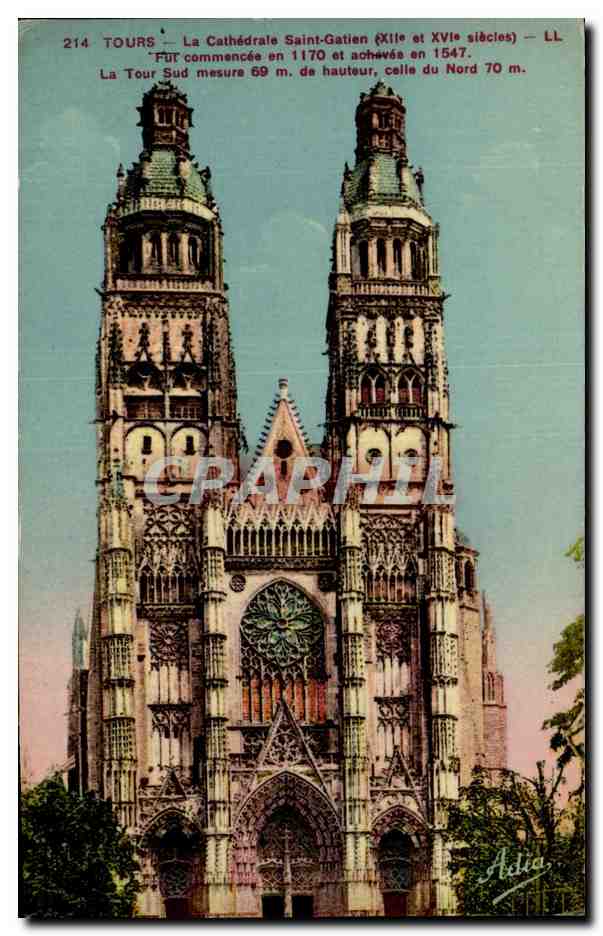 CPA Tours La Cathedrale Saint Gatien 