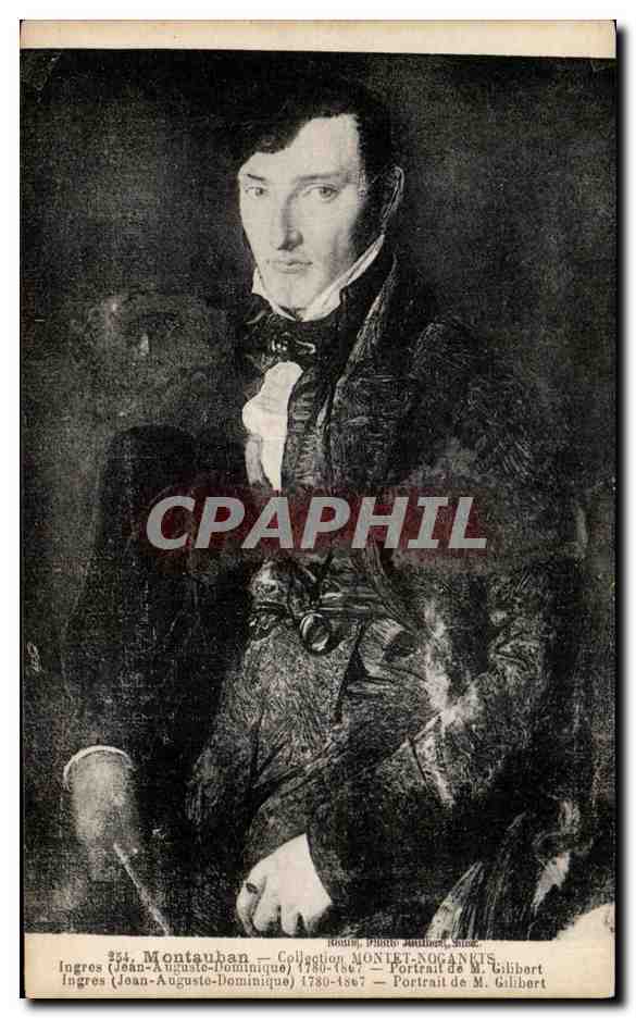 CPA Montauban Montet Noganets Ingres Portrait de M Gilibert 