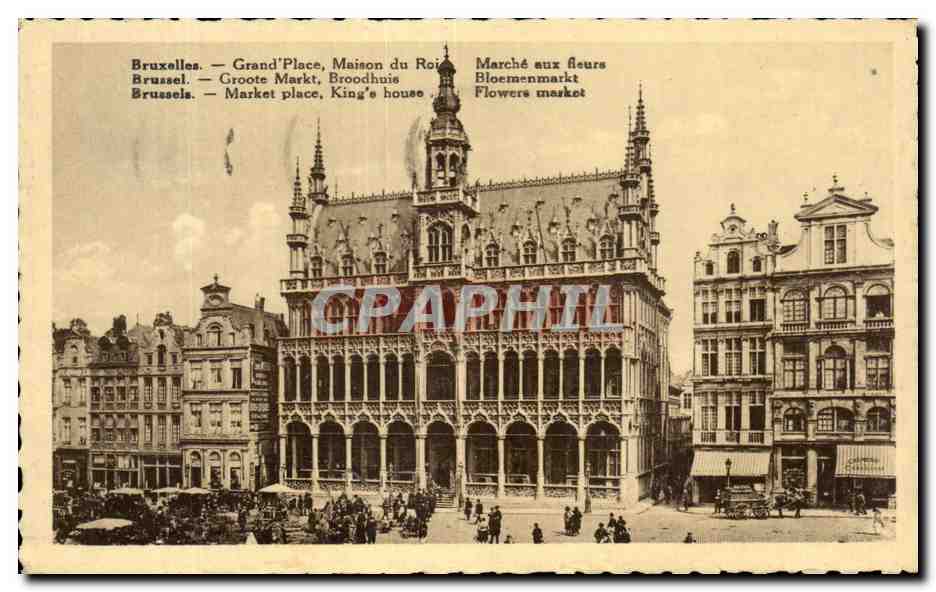 CPA Bruxelles Grand Place Maison du Roi