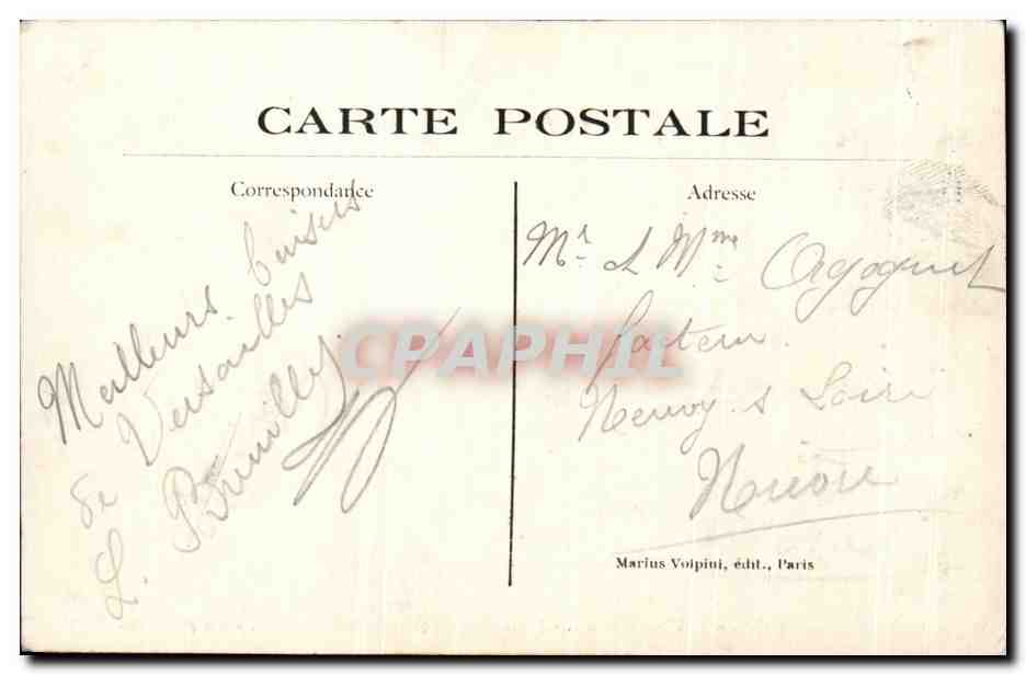 CPA Versailles Petit Trianon Hameau De Marie Antoinette La Ferme — Verso