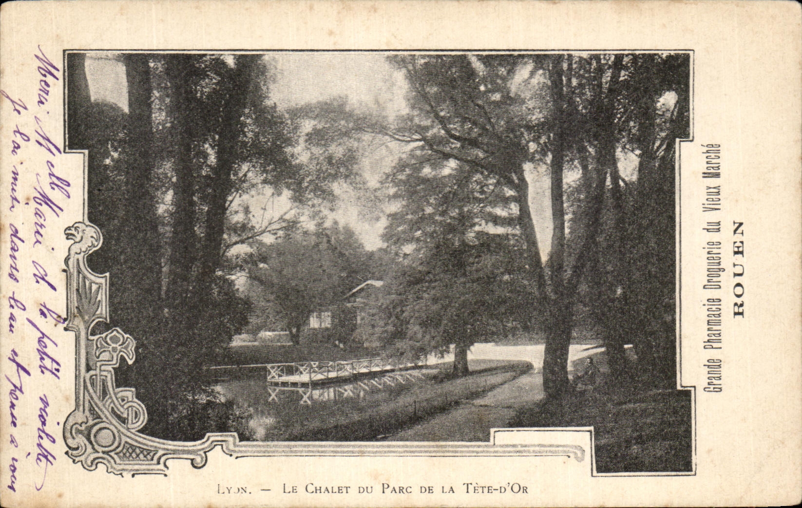 CPA Lyon Le Chalet Du Parc De La Tete D'Or