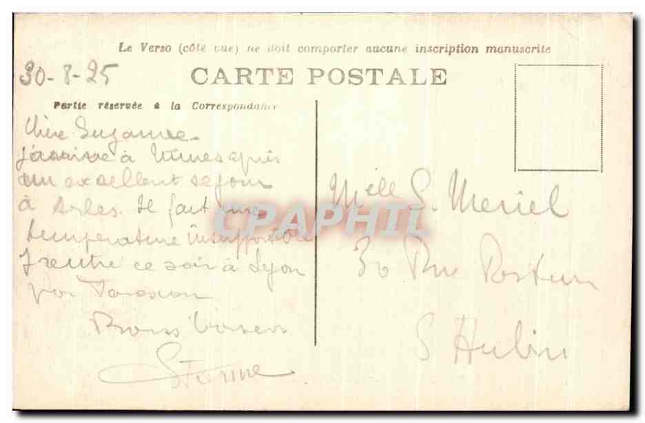 CPA Nimes Boulevard Victor Hugo — Rückseite