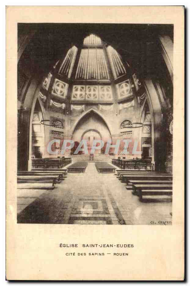 CPA Eglise Saint Jean Eudes Cite Des Sapins Rouen