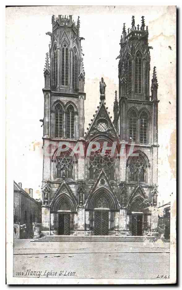 CPA Nancy Eglise St Leon publicite lait d'Appenzell 
