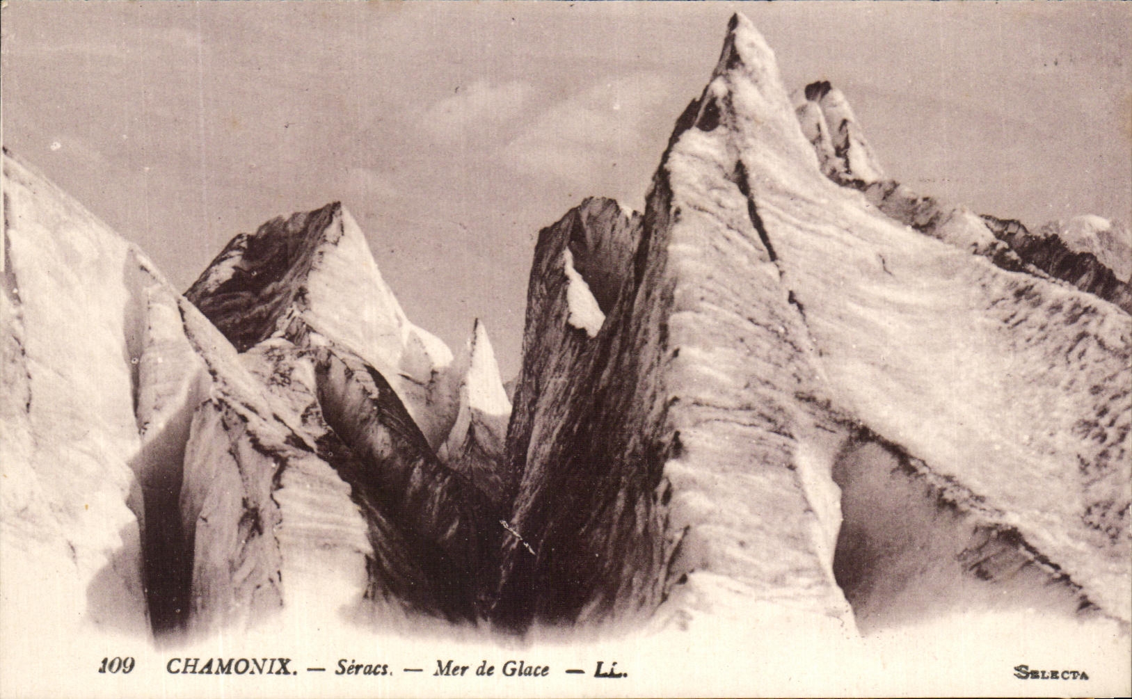 CPA Chamonix Seracs Mer de Glace