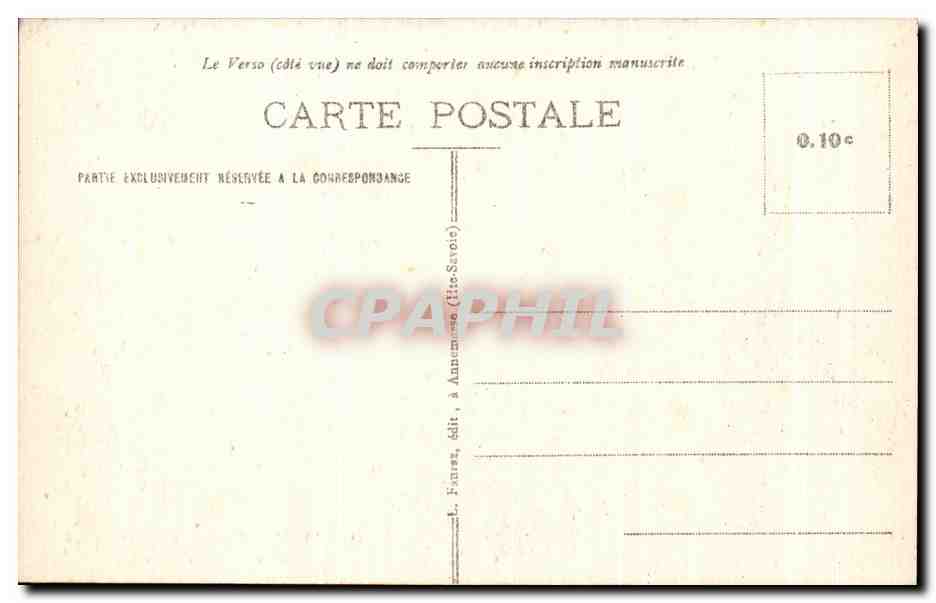 CPA Chamonix Mont Blanc Mer de Glace et Paturages Vaches — Verso