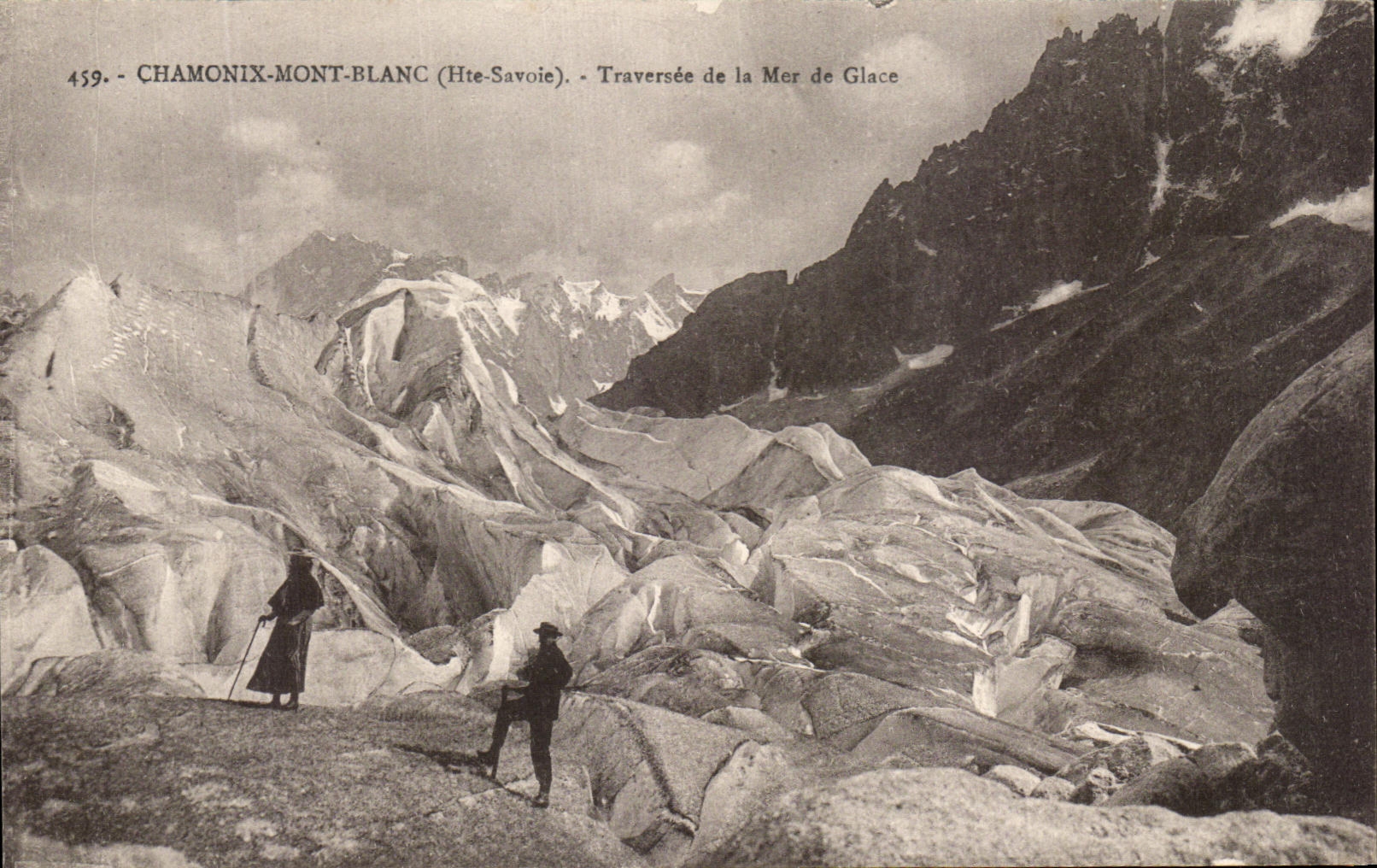 CPA Chamonix Mont Blanc Traversee de la Mer de Glace Alpinisme 