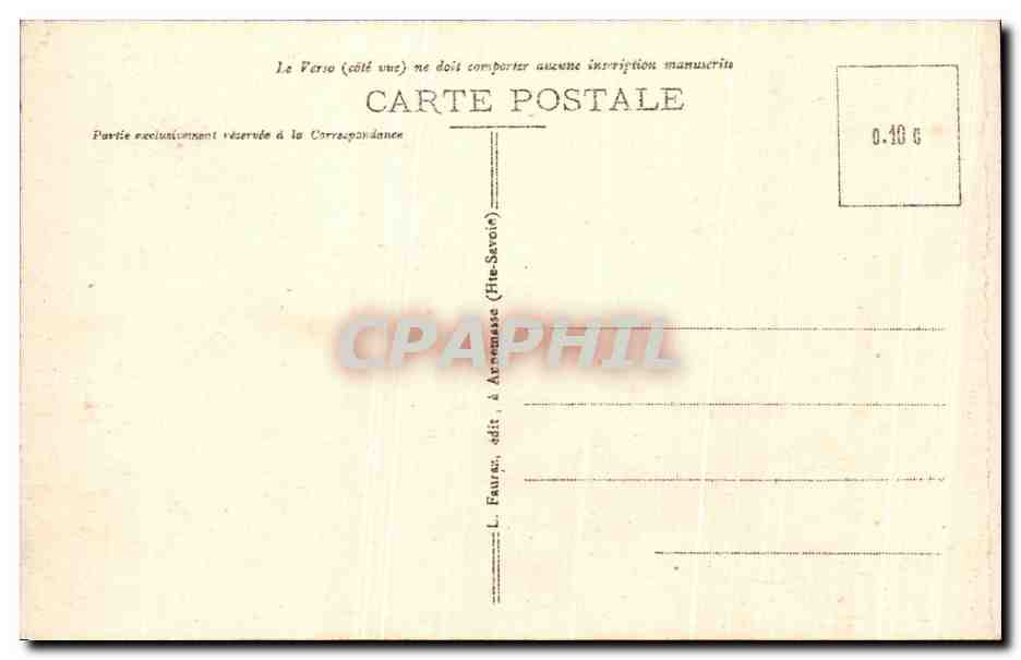 CPA Chamonix Mont Blanc La Mer de Glace et le Grandes Aiguilles — Verso