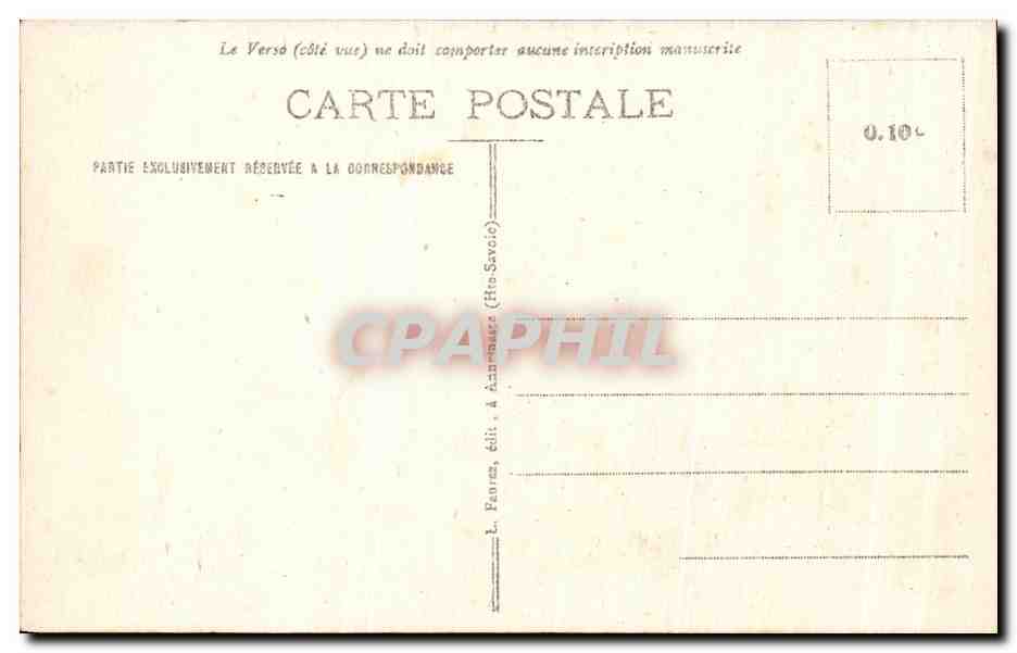 CPA Chamonix Mont Blanc Le Monument de Saussure Alpinisme  — Verso