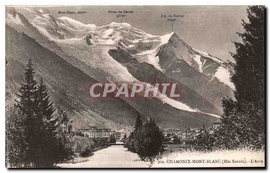 CPA Chamonix Mont Blanc L'Arve 