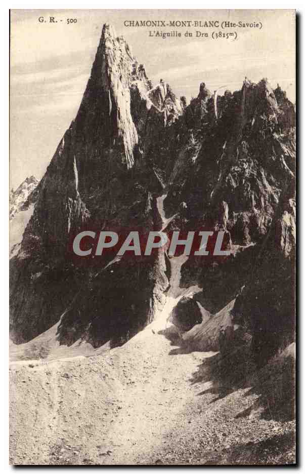 CPA Chamonix Mont Blanc L'Aigaille du Dru