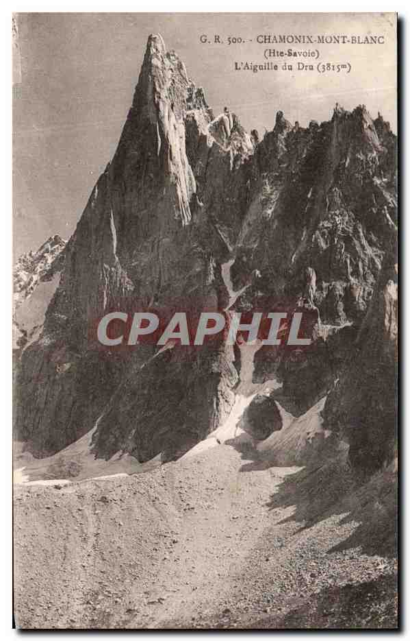 CPA Chamonix Mont Blanc L'Aiguille du Dru