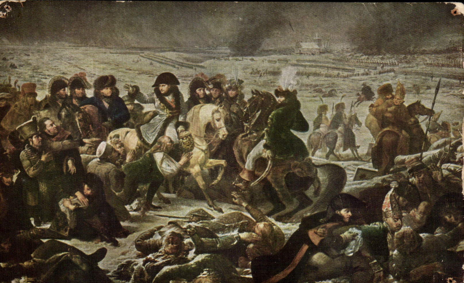 CPA Baron Gros Napoleon a la bataille d'Eylau Militaria Musee du Louvre paris