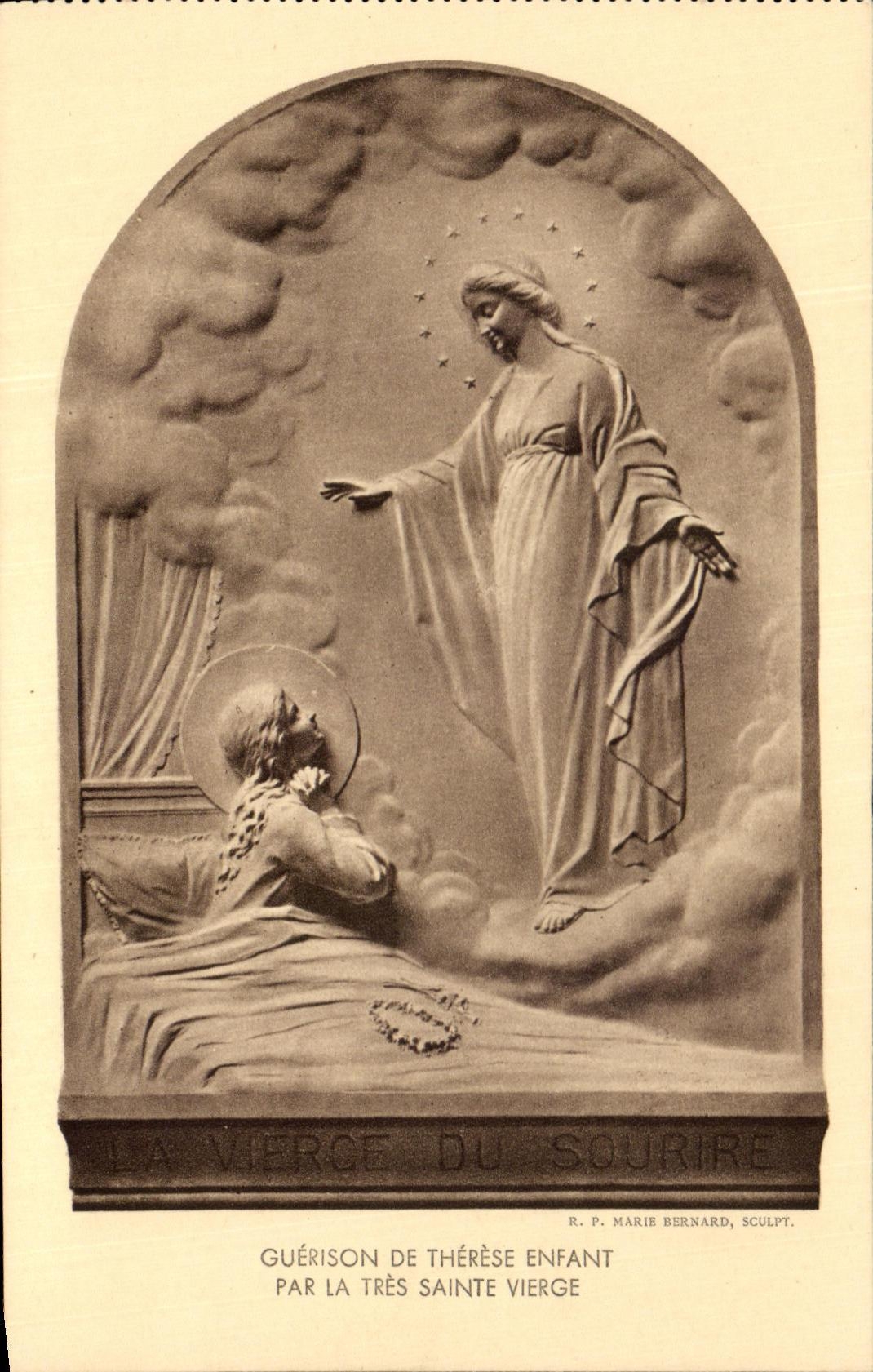 CPA Guerison De Therese Enfant Par La Tres saint Vierge lisieux