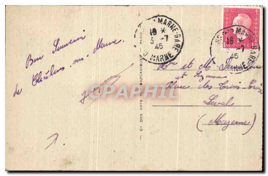CPA Chalons Sur Marne La cathedrale — Verso