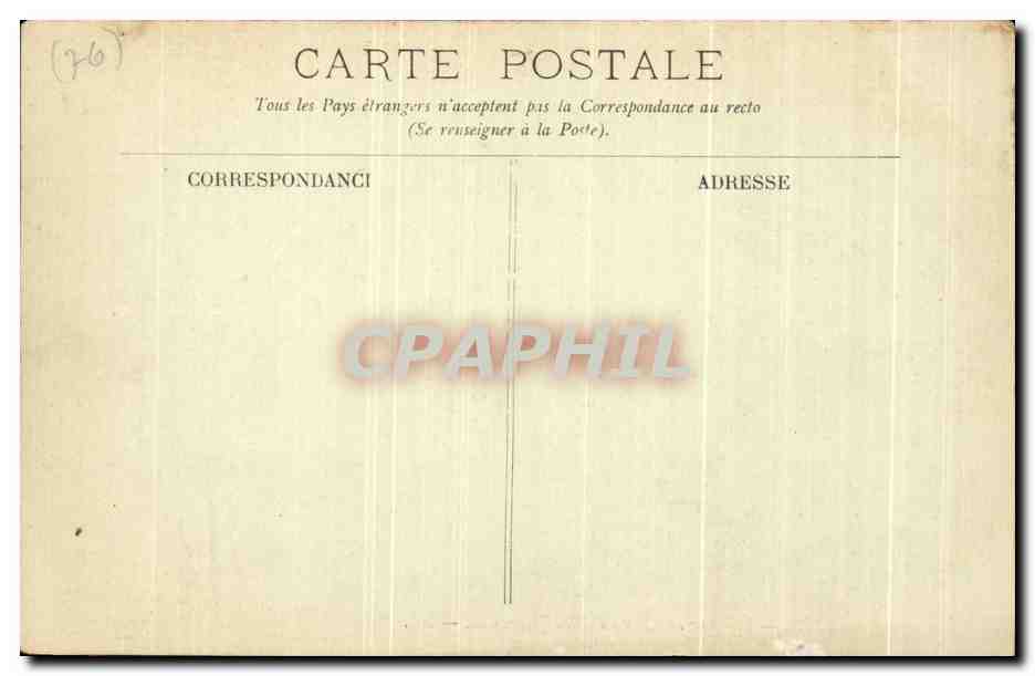 CPA Rouen La Cour de l'Hotel de Bourgtheroulde — Verso