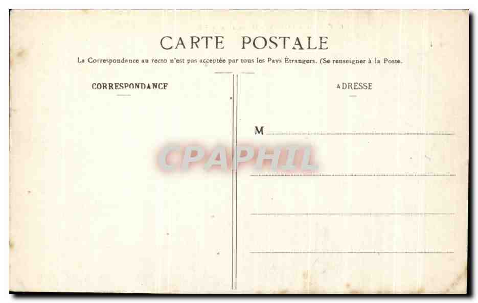 CPA Rouen Musee d'Antiquites — Verso