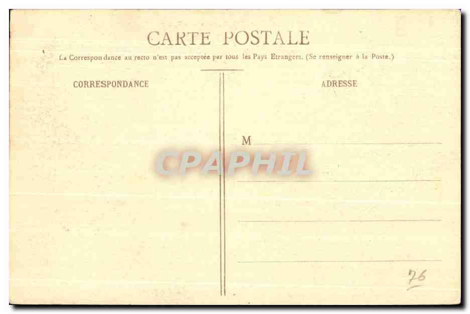 CPA Rouen Vue generale Prise Cote Sainte Catherine — Verso