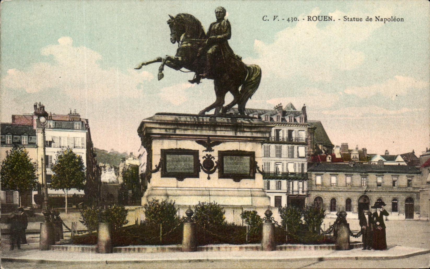 CPA Rouen Statue de Napoleon 1er