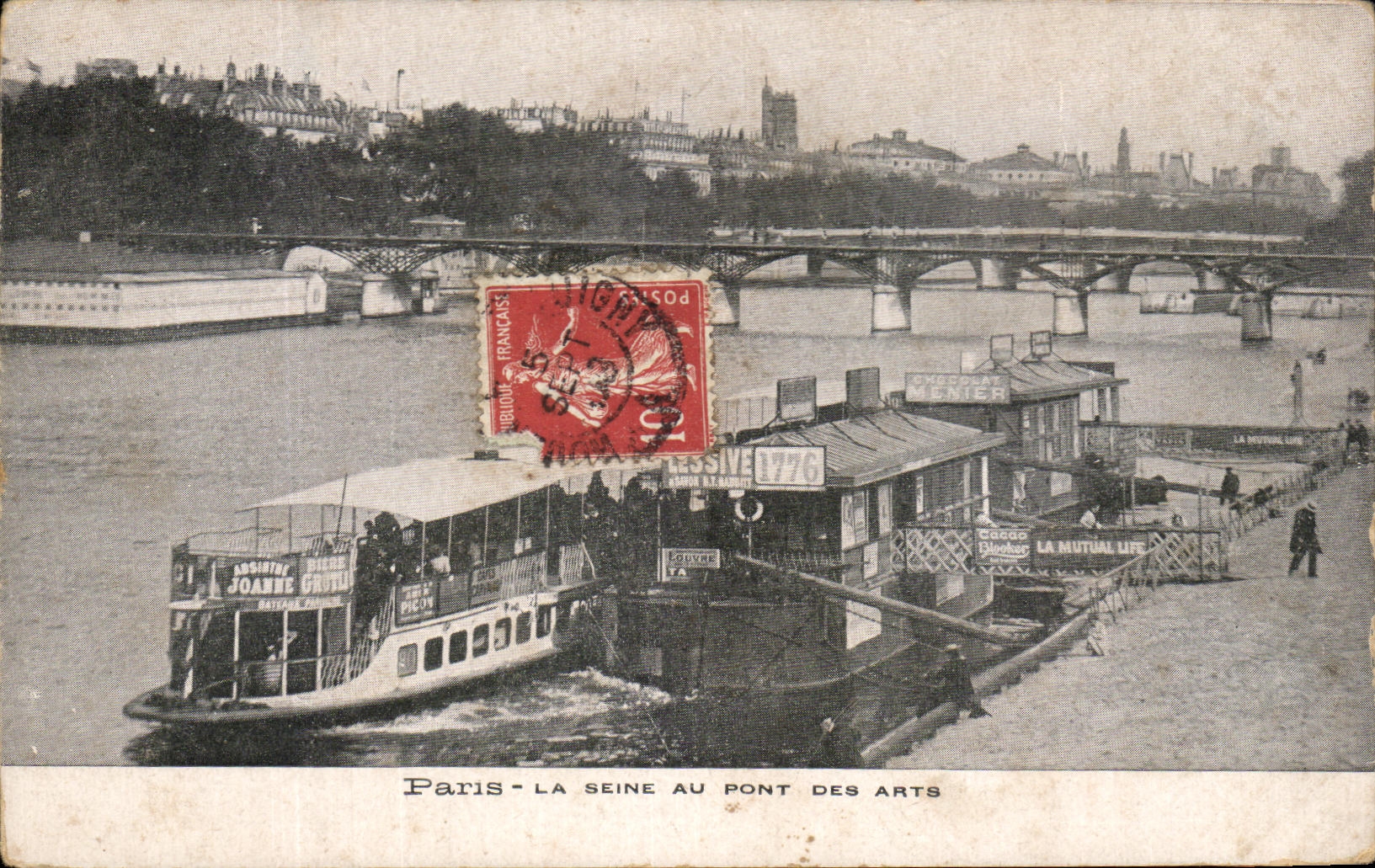 CPA Paris La Seine Au Pont Des Arts Penicche 