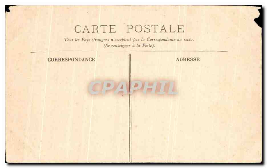 CPA Criel Plage L'Eglise Interieur Bateau — Rückseite