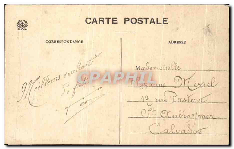 CPA Saint Die Marraine De L'Amerique Martin Waldseemuller un des membres du gymnase Vosgien de Saint Die  — Rückseite