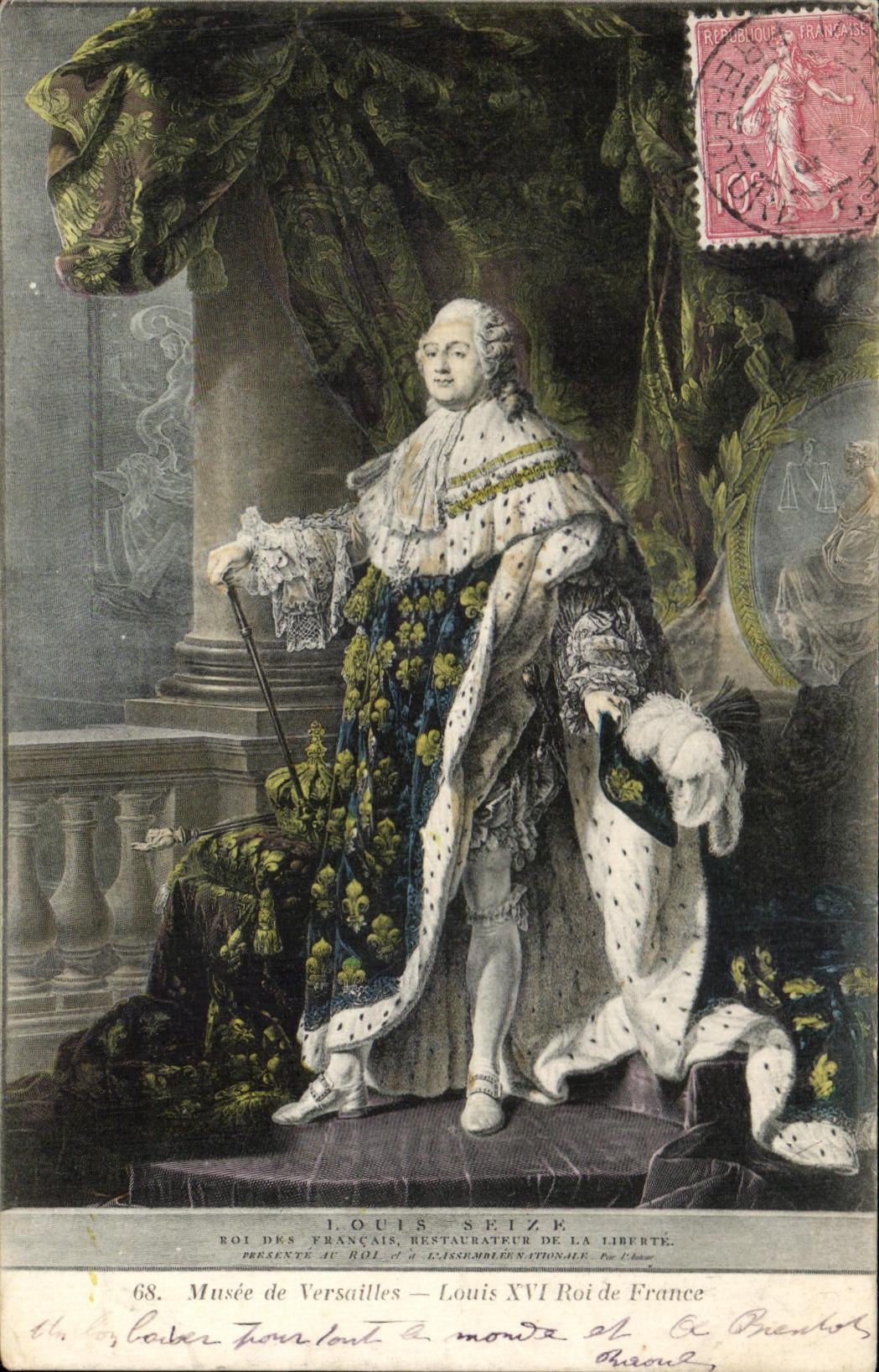 Louis XVI Roi de France — Musée de Versailles — éditeur A. Bourdier