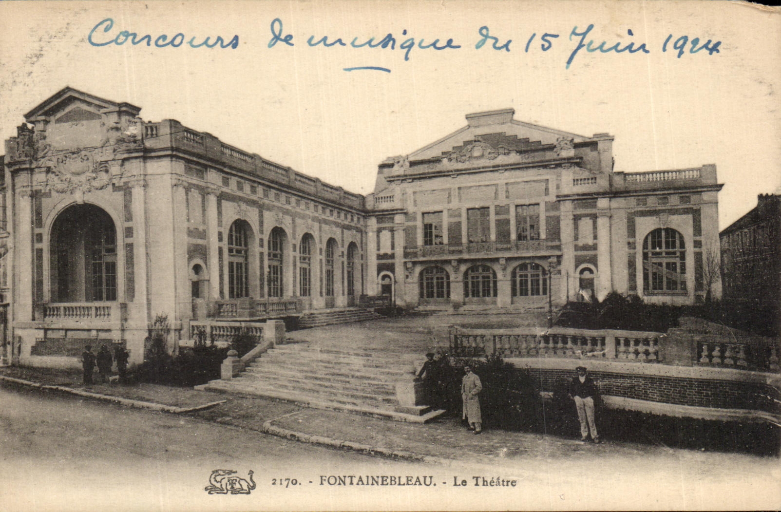 Fontainebleau — El Teatro — Concurso musical del 15 de junio de 1924 — Editor Gris, n° 2170