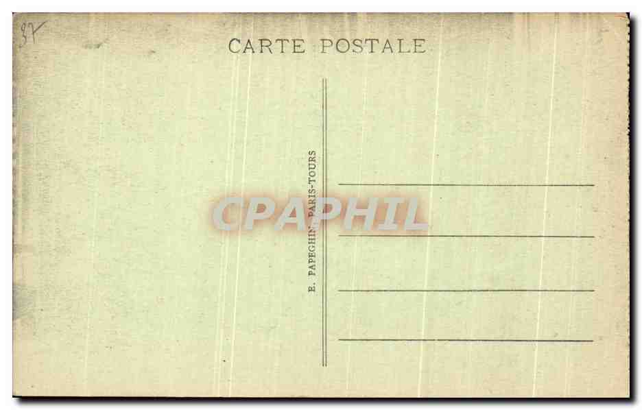 CPA Montresor Le Chateau Le Fumoir — Rückseite