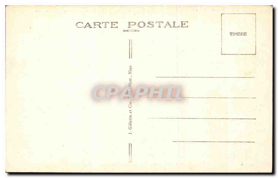 CPA Villa Helios Mont Boron Nice Pension Pour Dames et Jeunes fille REligieuses imamculee Conception — Rückseite