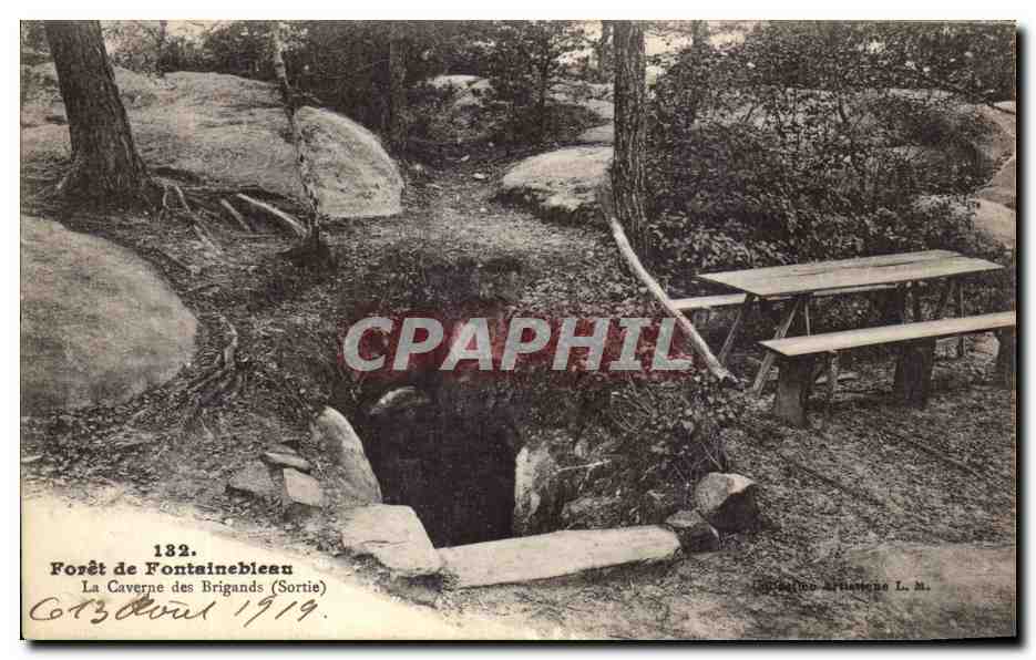 Wald von Fontainebleau — Die Höhle der Räuber (Ausgang) — Artiostone L.M. n°132