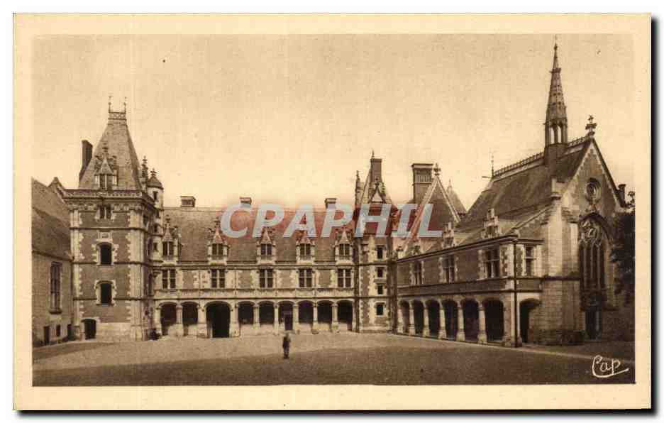 CPA Blois Le Chateau Aile Louis La Facade Interieure
