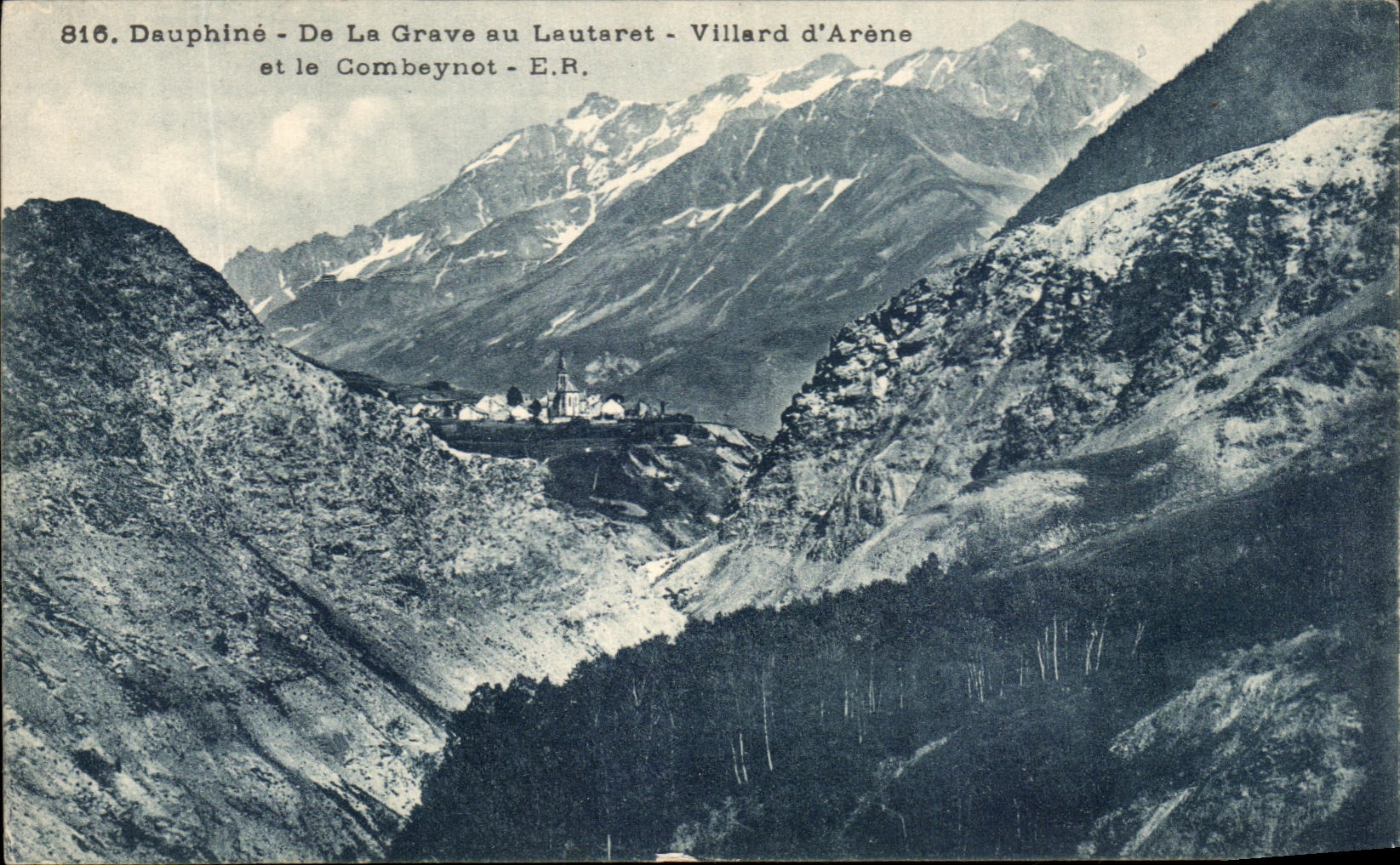 CPA Dauphine De La Grave au Lauteret Villard d'Arene et le Combeynot
