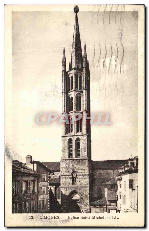 CPA Limoges Eglise Saint Michel