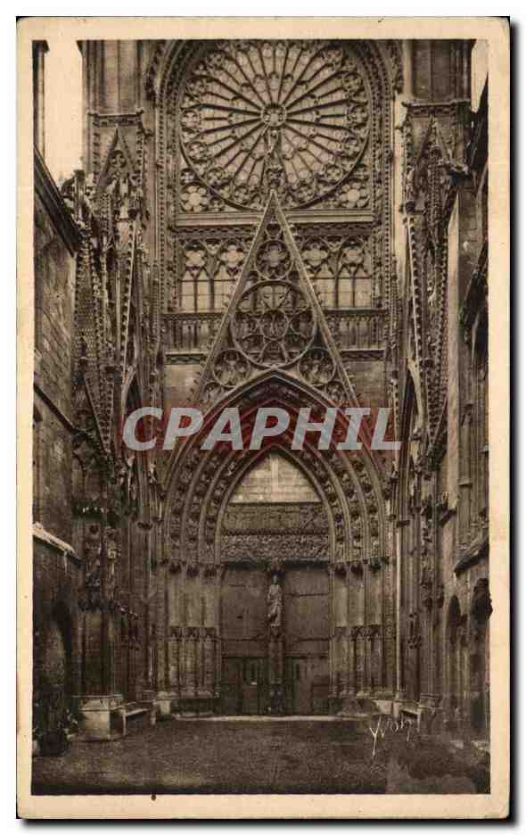 CPA La Douce France Rouen Cathedrale Cour Des Libraires