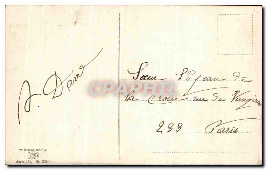 CPA Fantaisie Enfants Poupee — Verso