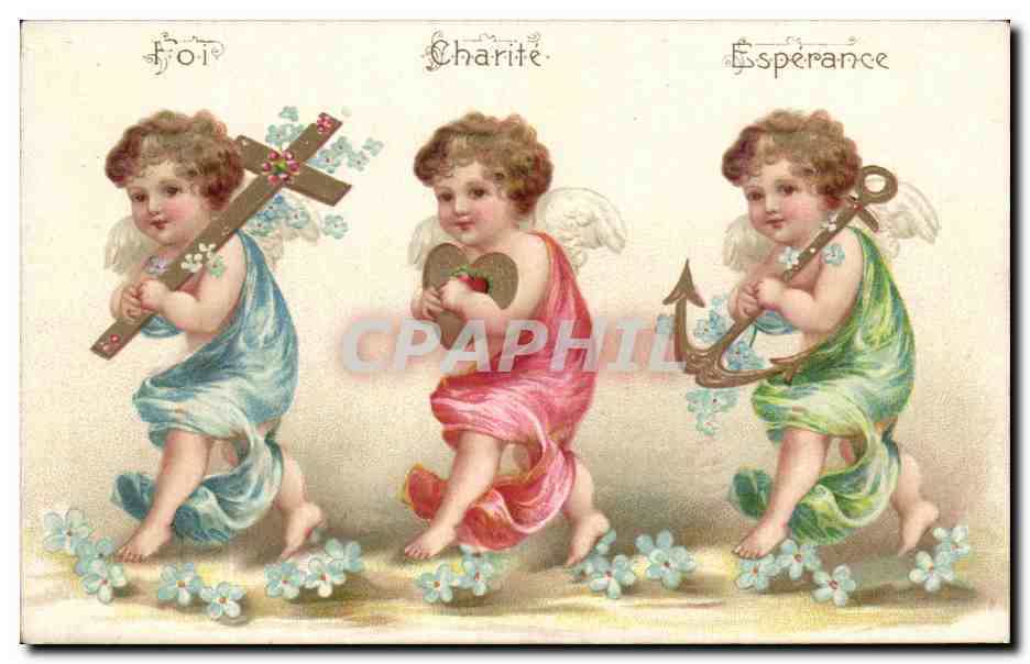 CPA Fantaisie Enfants Anges 