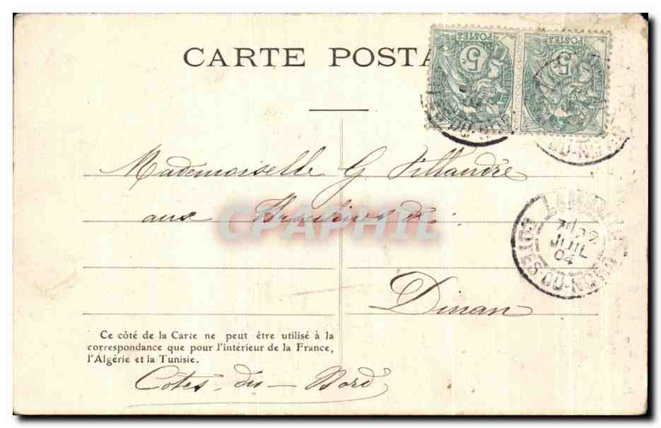 CPA Fantaisie Enfant nouvelles frimousses — Verso