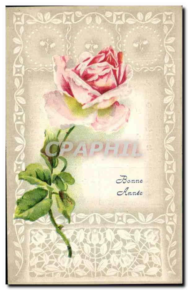 CPA Fantaisie Fleurs roses